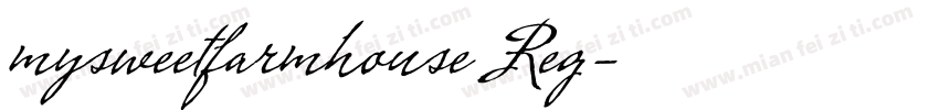 mysweetfarmhouse Reg字体转换